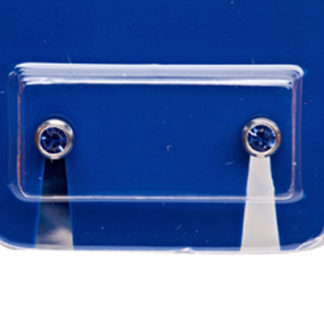 Caflon Silver Studs - Birthstone Mini