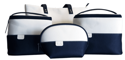 Lish Black and White Beauty Bag Collection